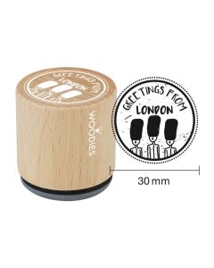 Woodies Rubber Stamp - Greetings, Grenadier Guards