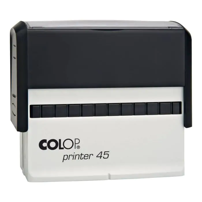 Colop Printer 45 Plastic Self Inking Text Stamp The home of