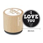 Woodies Rubber Stamp - I Love You