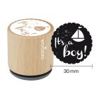 Woodies Rubber Stamp - It's a Boy!