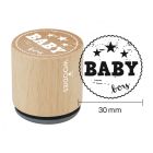 Woodies Rubber Stamp - Baby Boy